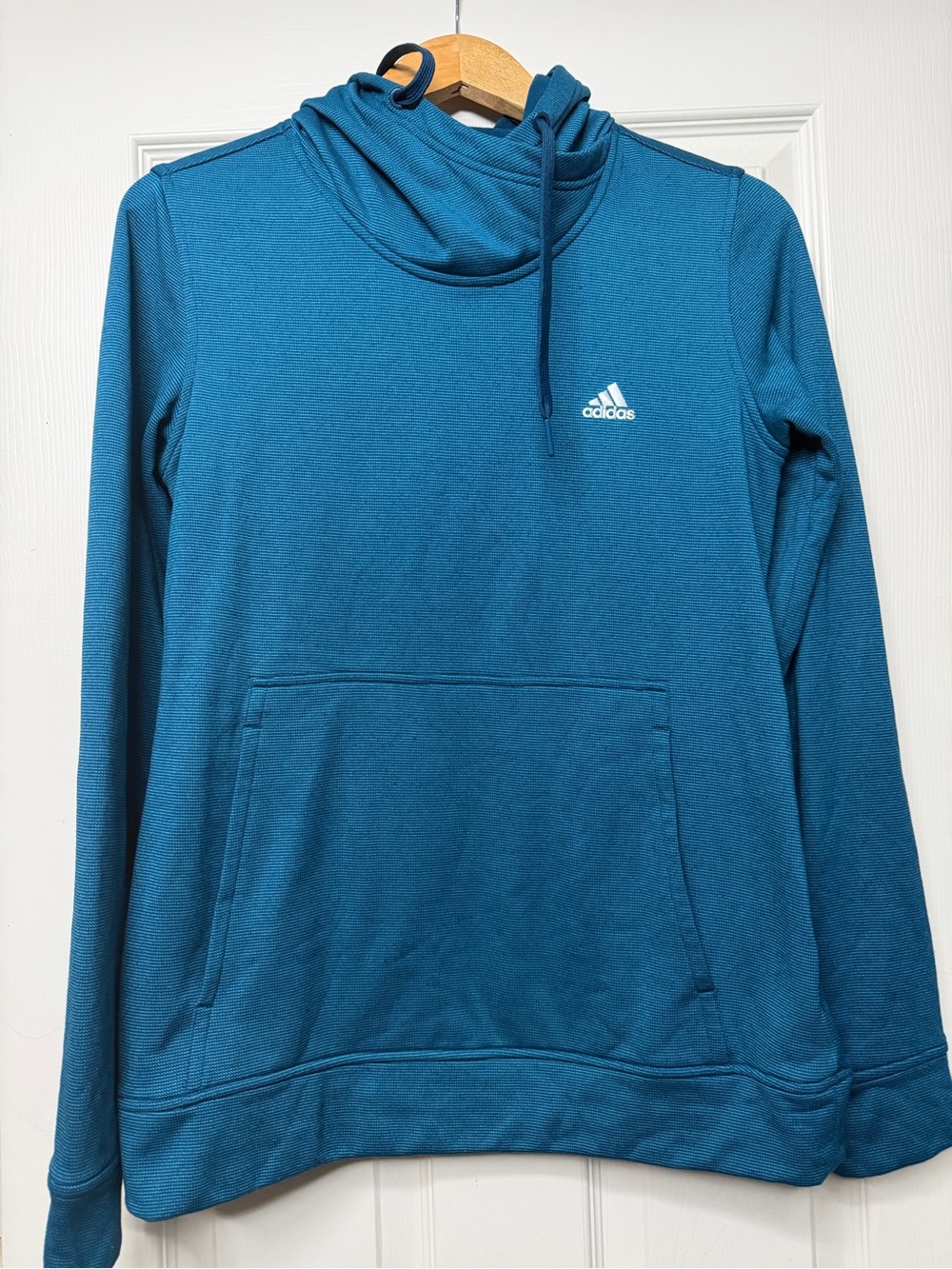 adidas Women's Teal Crewneck Pullover Hoodie